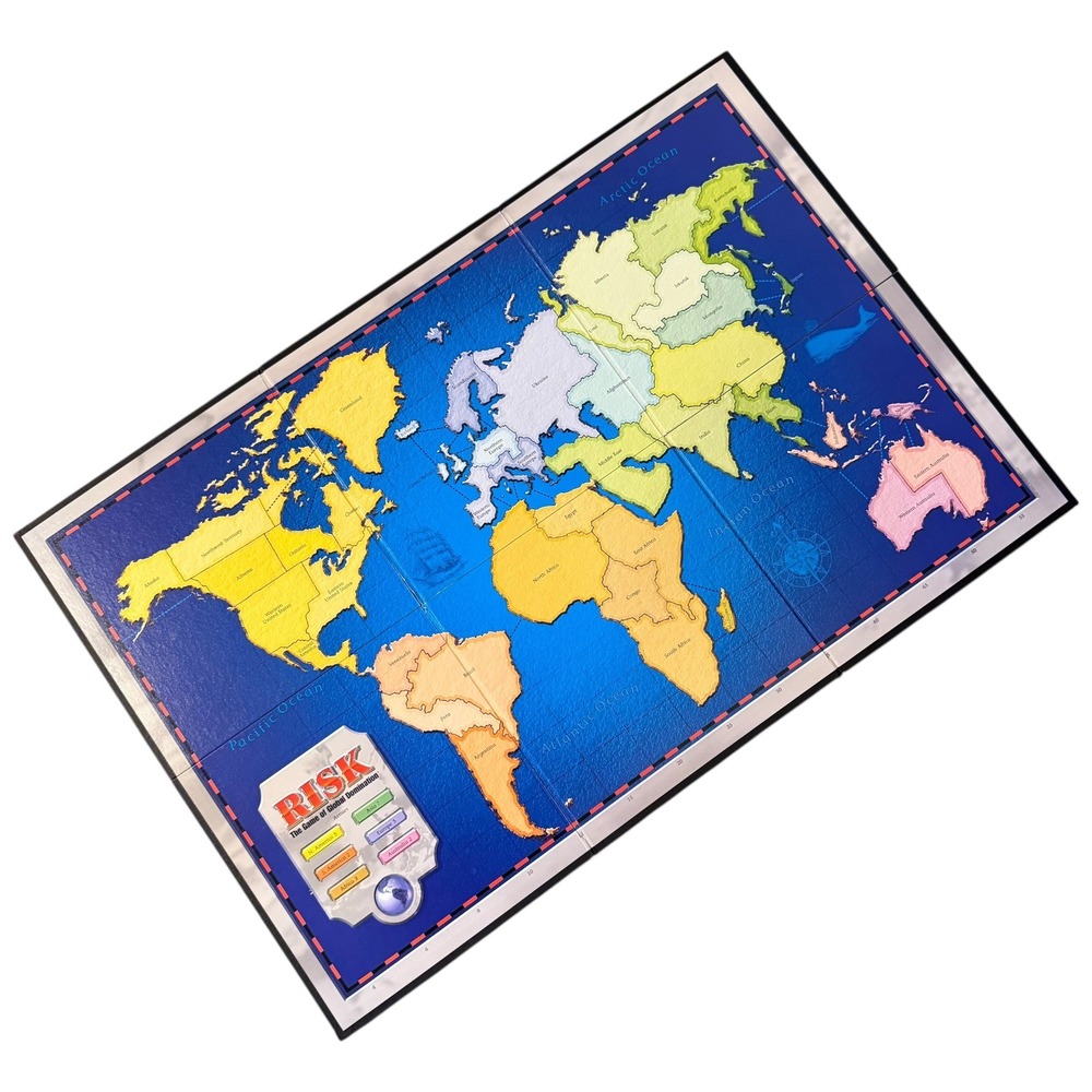 Vintage 1998 Risk Board Game Replacement Map Game Board Only Parker Brothers